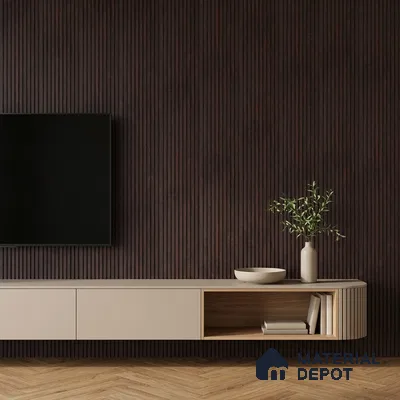 Wooden Look PN 06914 8 ft x 6 inch Charcoal Panel - 6 mm | Suitable for Living Room, Bedroom & TV Cabinet | Width is Subjected to 5% Variation