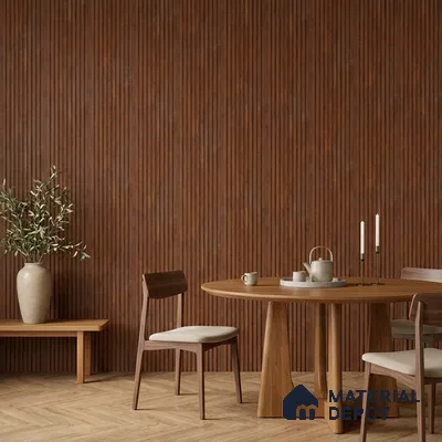 Wooden Look PN 06915 8 ft x 6 inch Charcoal Panel - 6 mm | Suitable for Living Room, Bedroom & TV Cabinet | Width is Subjected to 5% Variation