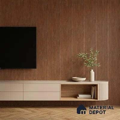 Wooden Look PN 06915 8 ft x 6 inch Charcoal Panel - 6 mm | Suitable for Living Room, Bedroom & TV Cabinet | Width is Subjected to 5% Variation