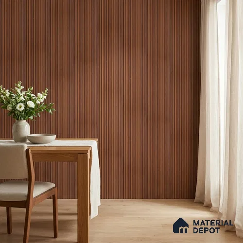 Wooden Look PN 06916 8 ft x 6 inch Charcoal Panel - 6 mm | Suitable for Living Room, Bedroom & TV Cabinet | Width is Subjected to 5% Variation