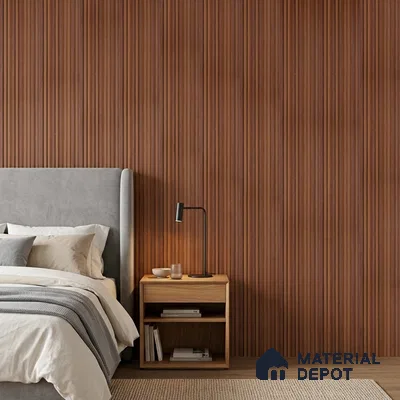 Wooden Look PN 06916 8 ft x 6 inch Charcoal Panel - 6 mm | Suitable for Living Room, Bedroom & TV Cabinet | Width is Subjected to 5% Variation