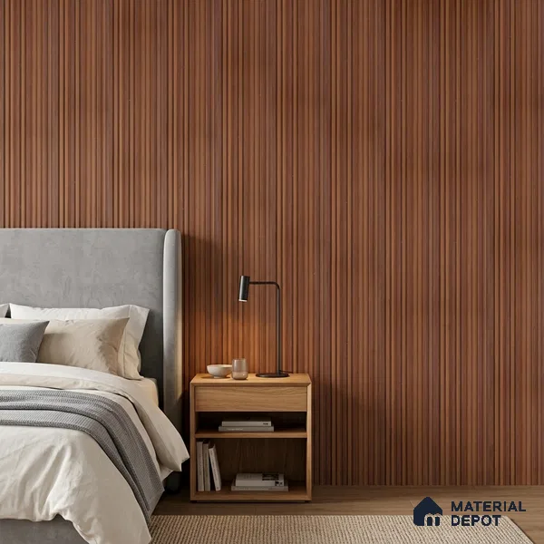 Wooden Look PN 06916 8 ft x 6 inch Charcoal Panel - 6 mm | Suitable for Living Room, Bedroom & TV Cabinet | Width is Subjected to 5% Variation