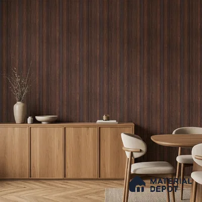 Wooden Look PN 06924 8 ft x 6 inch Charcoal Panel - 6 mm | Suitable for Living Room, Bedroom & TV Cabinet | Width is Subjected to 5% Variation