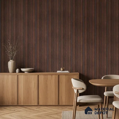 Wooden Look PN 06924 8 ft x 6 inch Charcoal Panel - 6 mm | Suitable for Living Room, Bedroom & TV Cabinet | Width is Subjected to 5% Variation