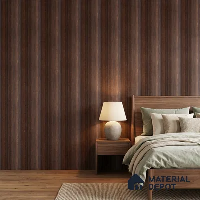 Wooden Look PN 06924 8 ft x 6 inch Charcoal Panel - 6 mm | Suitable for Living Room, Bedroom & TV Cabinet | Width is Subjected to 5% Variation