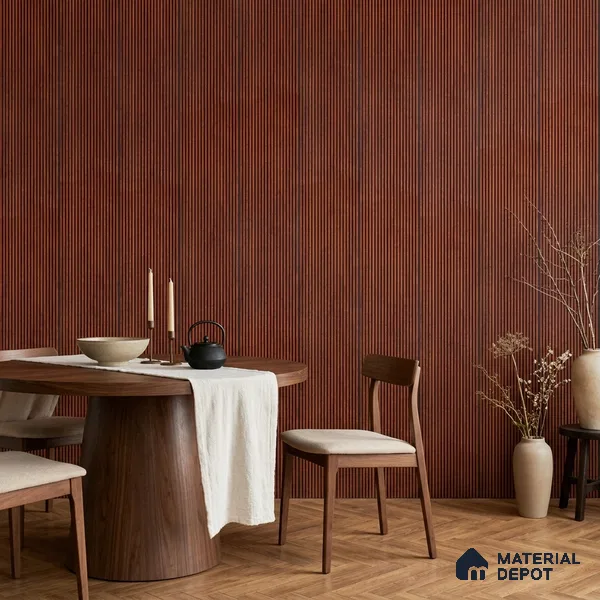 Wooden Look PN 06925 8 ft x 6 inch Charcoal Panel - 6 mm | Suitable for Living Room, Bedroom & TV Cabinet | Width is Subjected to 5% Variation