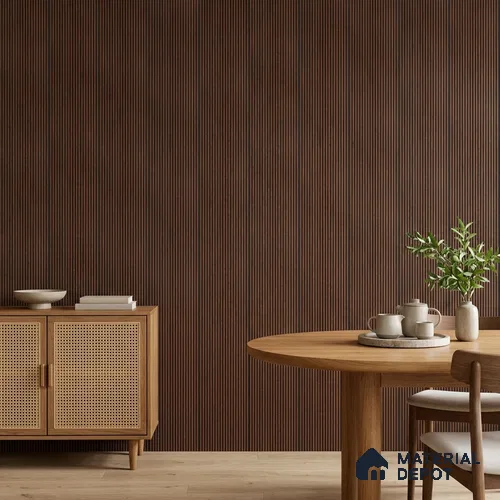 Wooden Look PN 06929 8 ft x 6 inch Charcoal Panel - 6 mm | Suitable for Living Room, Bedroom & TV Cabinet | Width is Subjected to 5% Variation