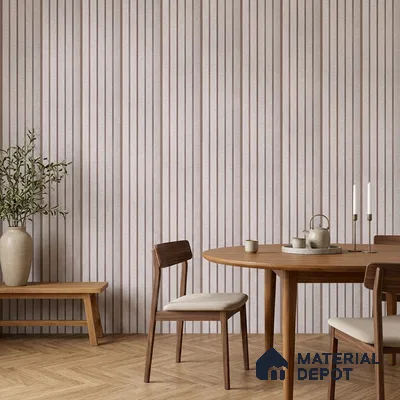 Light Grey Fabric Look PN 06936 8 ft x 6 inch Charcoal Panel - 6 mm | Suitable for Living Room, Bedroom & TV Cabinet | Width is Subjected to 5% Variation