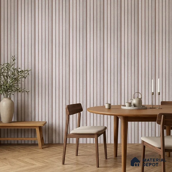 Light Grey Fabric Look PN 06936 8 ft x 6 inch Charcoal Panel - 6 mm | Suitable for Living Room, Bedroom & TV Cabinet | Width is Subjected to 5% Variation