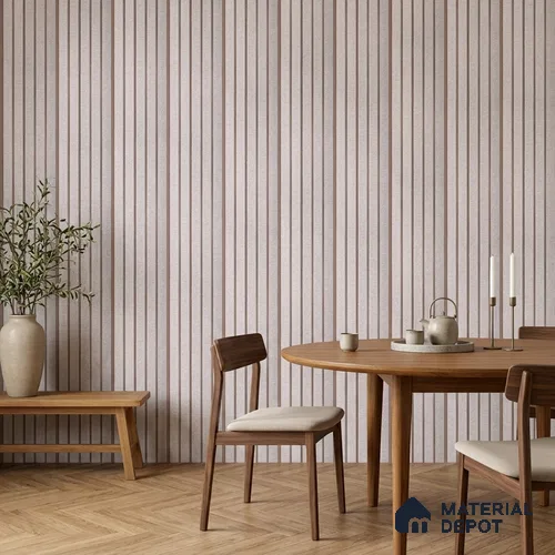 Light Grey Fabric Look PN 06936 8 ft x 6 inch Charcoal Panel - 6 mm | Suitable for Living Room, Bedroom & TV Cabinet | Width is Subjected to 5% Variation