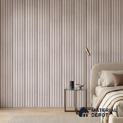 Light Grey Fabric Look PN 06936 8 ft x 6 inch Charcoal Panel - 6 mm | Suitable for Living Room, Bedroom & TV Cabinet | Width is Subjected to 5% Variation