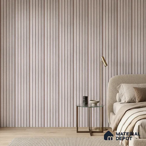 Light Grey Fabric Look PN 06936 8 ft x 6 inch Charcoal Panel - 6 mm | Suitable for Living Room, Bedroom & TV Cabinet | Width is Subjected to 5% Variation