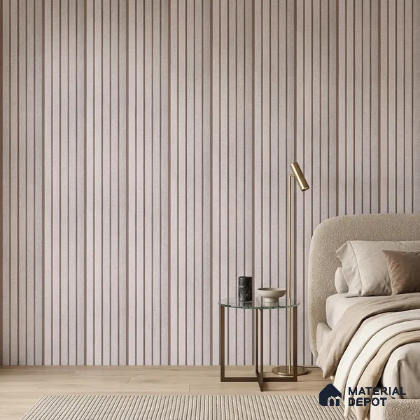 Light Grey Fabric Look PN 06936 8 ft x 6 inch Charcoal Panel - 6 mm | Suitable for Living Room, Bedroom & TV Cabinet | Width is Subjected to 5% Variation