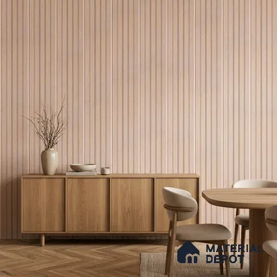Cappuccino Beige Fabric Look PN 06937 8 ft x 6 inch Charcoal Panel - 6 mm | Suitable for Living Room, Bedroom & TV Cabinet | Width is Subjected to 5% Variation