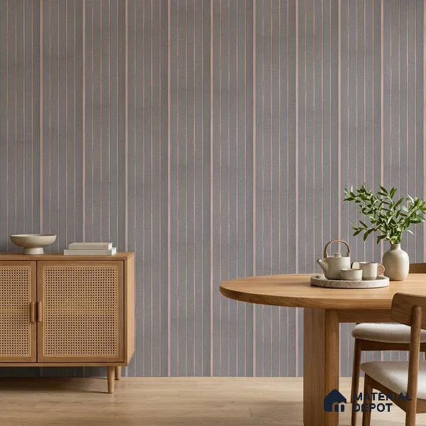 Steel Grey Fabric Look PN 06938 8 ft x 6 inch Charcoal Panel - 6 mm | Suitable for Living Room, Bedroom & TV Cabinet | Width is Subjected to 5% Variation