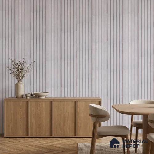 Light Grey Fabric Look PN 06939 8 ft x 6 inch Charcoal Panel - 6 mm | Suitable for Living Room, Bedroom & TV Cabinet | Width is Subjected to 5% Variation