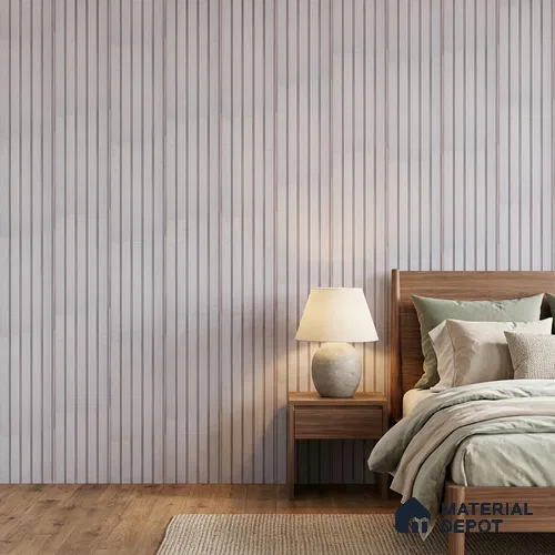 Light Grey Fabric Look PN 06939 8 ft x 6 inch Charcoal Panel - 6 mm | Suitable for Living Room, Bedroom & TV Cabinet | Width is Subjected to 5% Variation