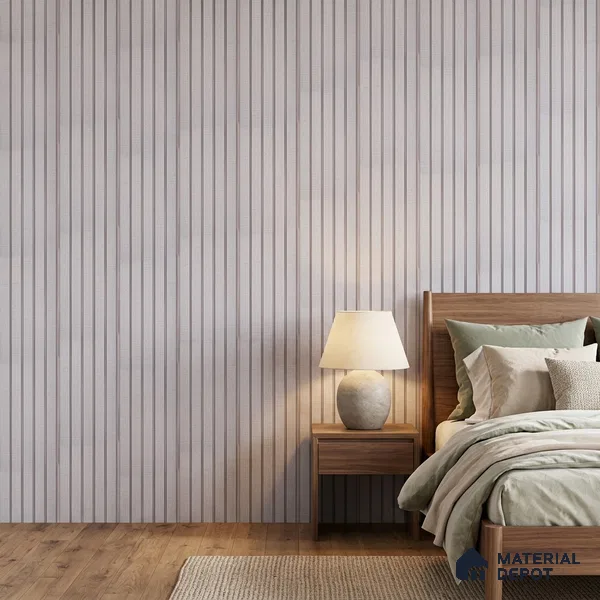 Light Grey Fabric Look PN 06939 8 ft x 6 inch Charcoal Panel - 6 mm | Suitable for Living Room, Bedroom & TV Cabinet | Width is Subjected to 5% Variation