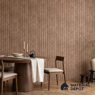 Mocha Brown Stone Look PN 06942 8 ft x 6 inch Charcoal Panel - 6 mm | Suitable for Living Room, Bedroom & TV Cabinet | Width is Subjected to 5% Variation