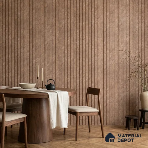 Mocha Brown Stone Look PN 06942 8 ft x 6 inch Charcoal Panel - 6 mm | Suitable for Living Room, Bedroom & TV Cabinet | Width is Subjected to 5% Variation