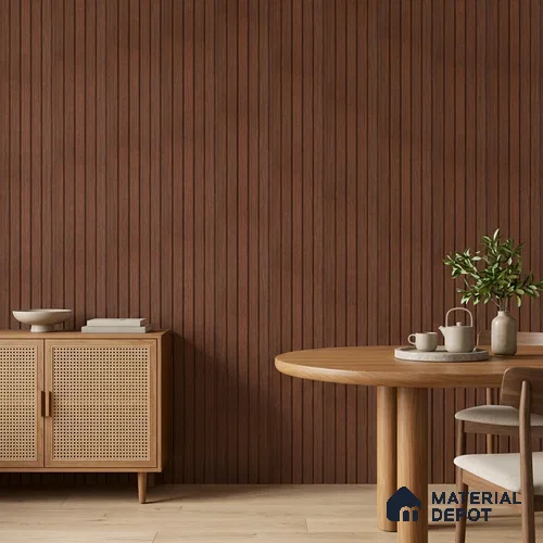 Wooden Look PN 06943 8 ft x 6 inch Charcoal Panel - 6 mm | Suitable for Living Room, Bedroom & TV Cabinet | Width is Subjected to 5% Variation