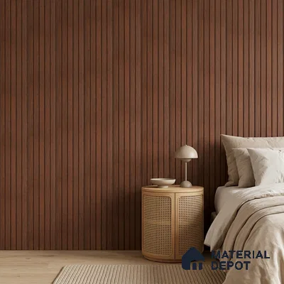 Wooden Look PN 06943 8 ft x 6 inch Charcoal Panel - 6 mm | Suitable for Living Room, Bedroom & TV Cabinet | Width is Subjected to 5% Variation