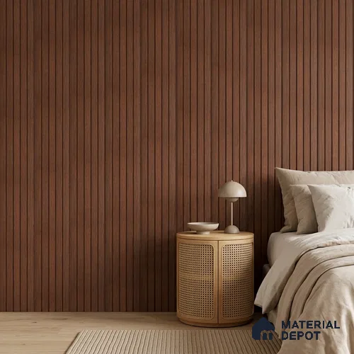 Wooden Look PN 06943 8 ft x 6 inch Charcoal Panel - 6 mm | Suitable for Living Room, Bedroom & TV Cabinet | Width is Subjected to 5% Variation