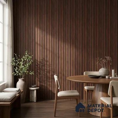 Wooden Look PN 06944 8 ft x 6 inch Charcoal Panel - 6 mm | Suitable for Living Room, Bedroom & TV Cabinet | Width is Subjected to 5% Variation