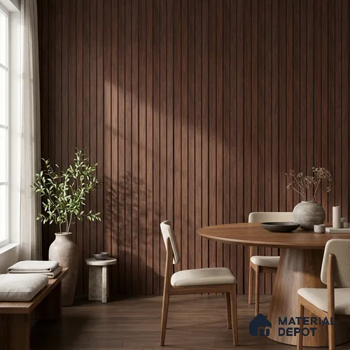 Wooden Look PN 06944 8 ft x 6 inch Charcoal Panel - 6 mm | Suitable for Living Room, Bedroom & TV Cabinet | Width is Subjected to 5% Variation