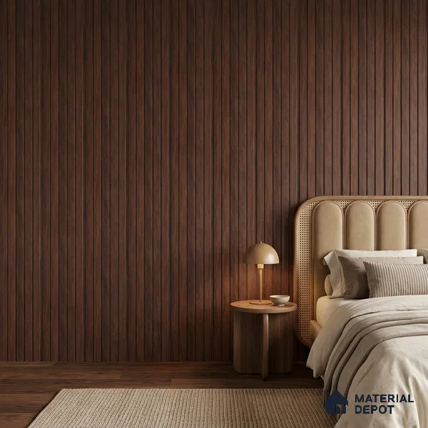 Wooden Look PN 06944 8 ft x 6 inch Charcoal Panel - 6 mm | Suitable for Living Room, Bedroom & TV Cabinet | Width is Subjected to 5% Variation