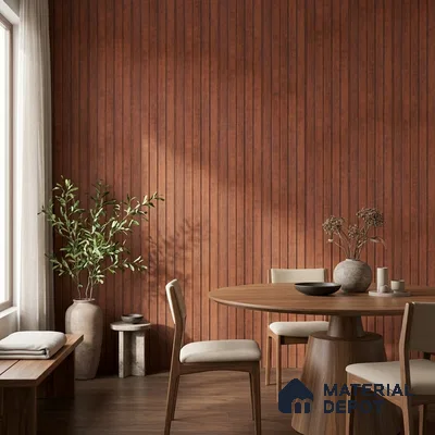 Wooden Look PN 06945 8 ft x 6 inch Charcoal Panel - 6 mm | Suitable for Living Room, Bedroom & TV Cabinet | Width is Subjected to 5% Variation