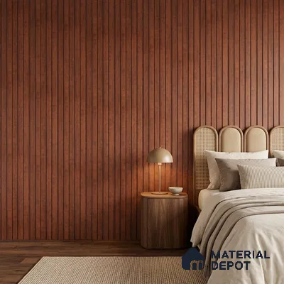 Wooden Look PN 06945 8 ft x 6 inch Charcoal Panel - 6 mm | Suitable for Living Room, Bedroom & TV Cabinet | Width is Subjected to 5% Variation
