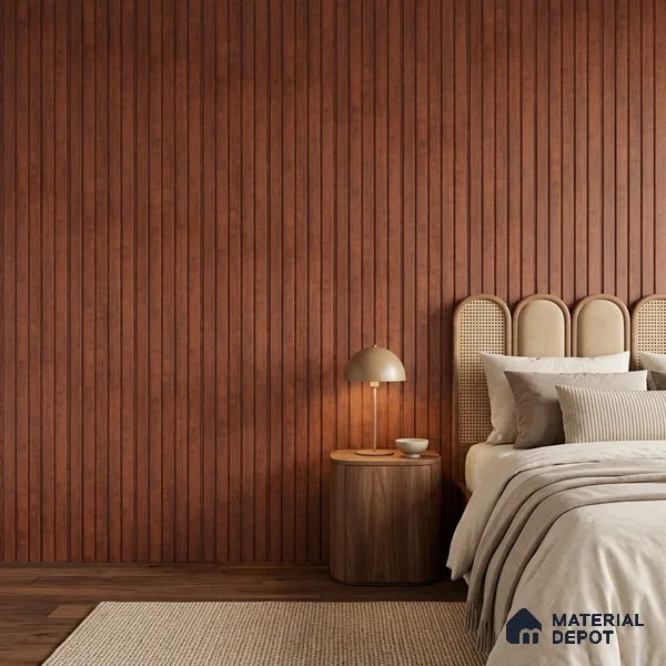 Wooden Look PN 06945 8 ft x 6 inch Charcoal Panel - 6 mm | Suitable for Living Room, Bedroom & TV Cabinet | Width is Subjected to 5% Variation