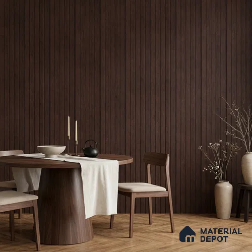 Wooden Look PN 06946 8 ft x 6 inch Charcoal Panel - 6 mm | Suitable for Living Room, Bedroom & TV Cabinet | Width is Subjected to 5% Variation