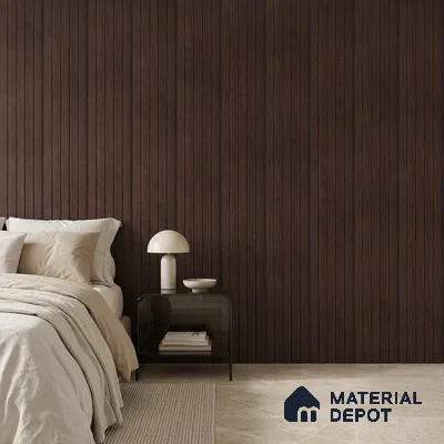 Wooden Look PN 06946 8 ft x 6 inch Charcoal Panel - 6 mm | Suitable for Living Room, Bedroom & TV Cabinet | Width is Subjected to 5% Variation