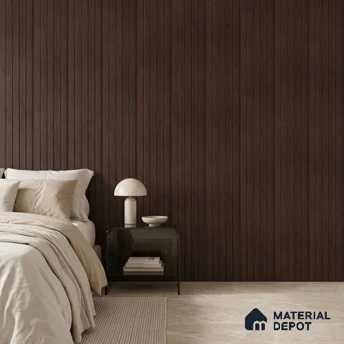 Wooden Look PN 06946 8 ft x 6 inch Charcoal Panel - 6 mm | Suitable for Living Room, Bedroom & TV Cabinet | Width is Subjected to 5% Variation