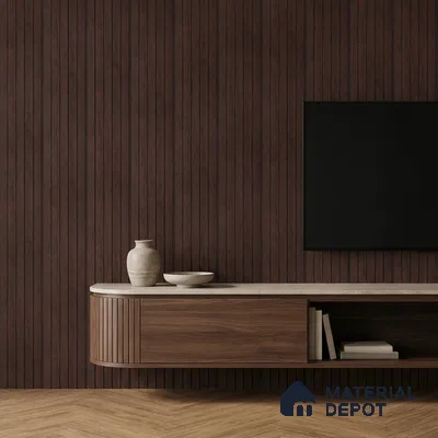 Wooden Look PN 06946 8 ft x 6 inch Charcoal Panel - 6 mm | Suitable for Living Room, Bedroom & TV Cabinet | Width is Subjected to 5% Variation