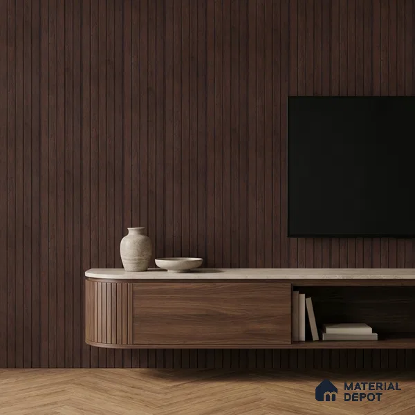 Wooden Look PN 06946 8 ft x 6 inch Charcoal Panel - 6 mm | Suitable for Living Room, Bedroom & TV Cabinet | Width is Subjected to 5% Variation
