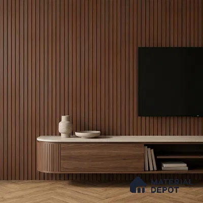 Wooden Look PN 06947 8 ft x 6 inch Charcoal Panel - 6 mm | Suitable for Living Room, Bedroom & TV Cabinet | Width is Subjected to 5% Variation