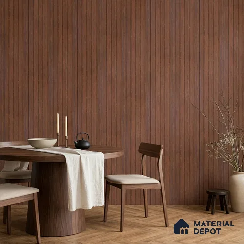 Wooden Look PN 06948 8 ft x 6 inch Charcoal Panel - 6 mm | Suitable for Living Room, Bedroom & TV Cabinet | Width is Subjected to 5% Variation