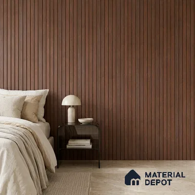 Wooden Look PN 06948 8 ft x 6 inch Charcoal Panel - 6 mm | Suitable for Living Room, Bedroom & TV Cabinet | Width is Subjected to 5% Variation