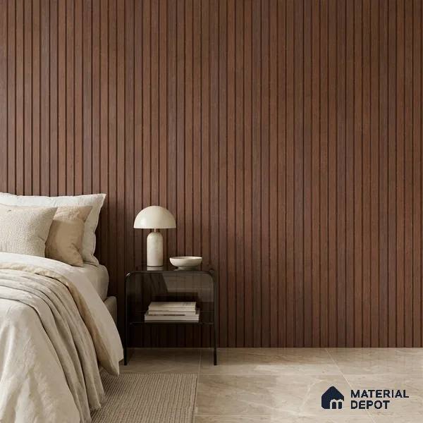 Wooden Look PN 06948 8 ft x 6 inch Charcoal Panel - 6 mm | Suitable for Living Room, Bedroom & TV Cabinet | Width is Subjected to 5% Variation