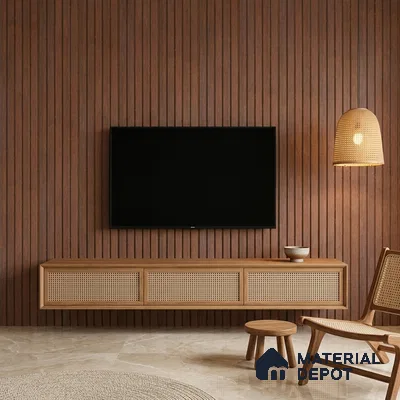 Wooden Look PN 06948 8 ft x 6 inch Charcoal Panel - 6 mm | Suitable for Living Room, Bedroom & TV Cabinet | Width is Subjected to 5% Variation