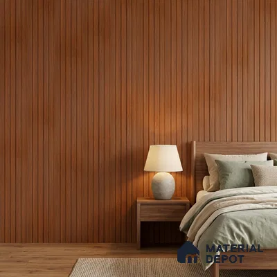 Wooden Look PN 06949 8 ft x 6 inch Charcoal Panel - 6 mm | Suitable for Living Room, Bedroom & TV Cabinet | Width is Subjected to 5% Variation
