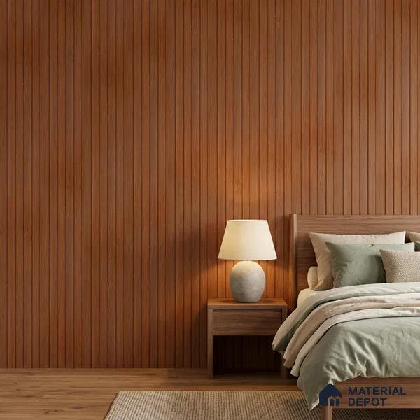 Wooden Look PN 06949 8 ft x 6 inch Charcoal Panel - 6 mm | Suitable for Living Room, Bedroom & TV Cabinet | Width is Subjected to 5% Variation