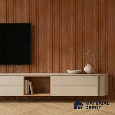 Wooden Look PN 06949 8 ft x 6 inch Charcoal Panel - 6 mm | Suitable for Living Room, Bedroom & TV Cabinet | Width is Subjected to 5% Variation