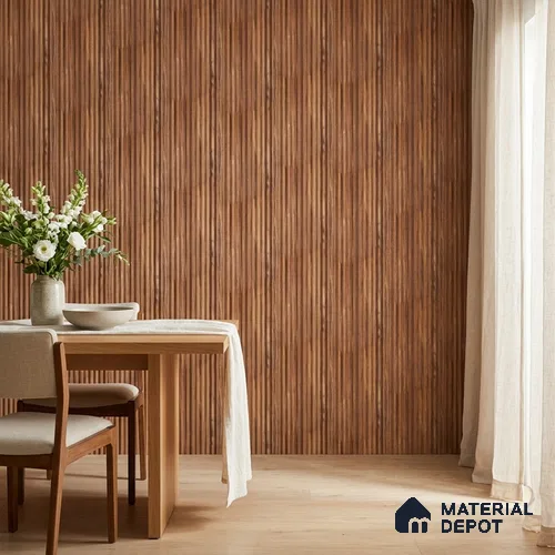 Wooden Look PN 06976 8 ft x 10 inch PVC Panel - 10 mm | Suitable for Living Room, Bedroom & Office | Width is Subjected to 5% Variation