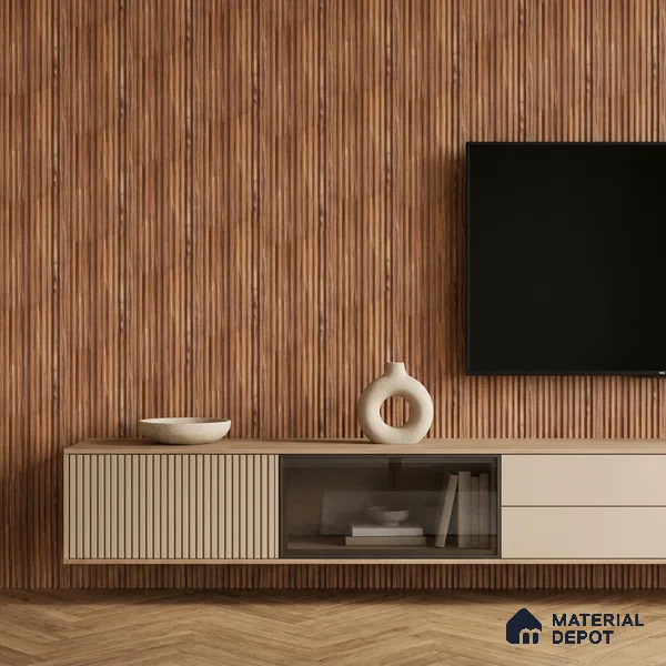 Wooden Look PN 06976 8 ft x 10 inch PVC Panel - 10 mm | Suitable for Living Room, Bedroom & Office | Width is Subjected to 5% Variation