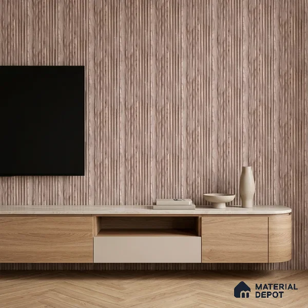 Wooden Look PN 06977 8 ft x 10 inch PVC Panel - 10 mm | Suitable for Living Room, Bedroom & Office | Width is Subjected to 5% Variation