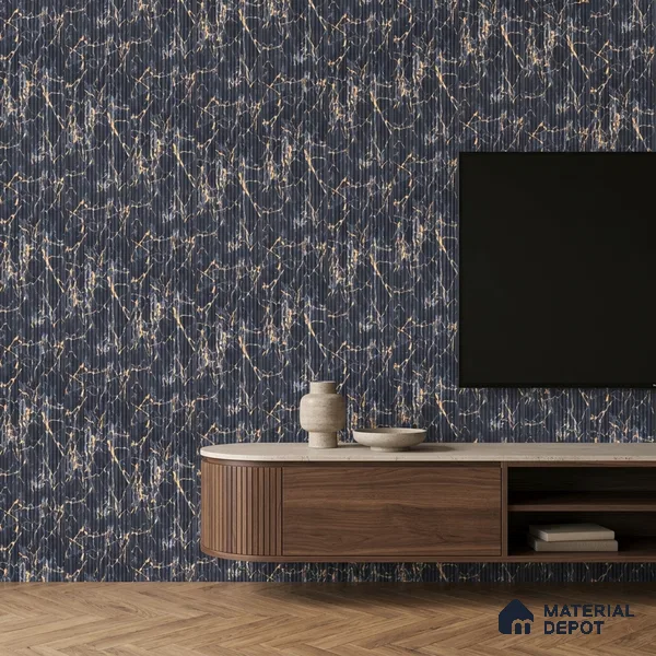 Graphite Grey Marble Look PN 07010 8 ft x 6.1 inch Charcoal Panel - 7 mm | Suitable for Feature Wall, TV Unit & Living Room | Width is Subjected to 5% Variation